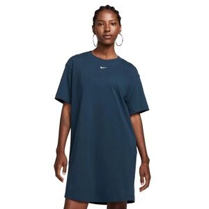 NWT Nike Sportswear Essential Women’s T-Shirt Dress - Teal Blue - Size M